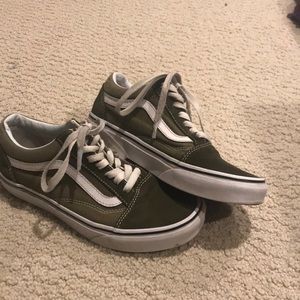 Green old skool vans